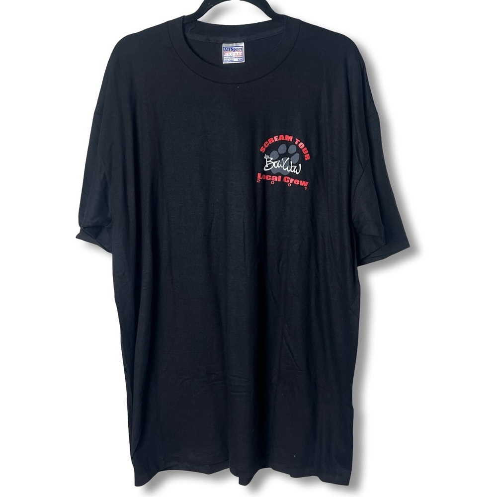 Vintage Lil Bow Wow Scream Tour 2001 Local Crew Band Single Stitch Tee Black XL